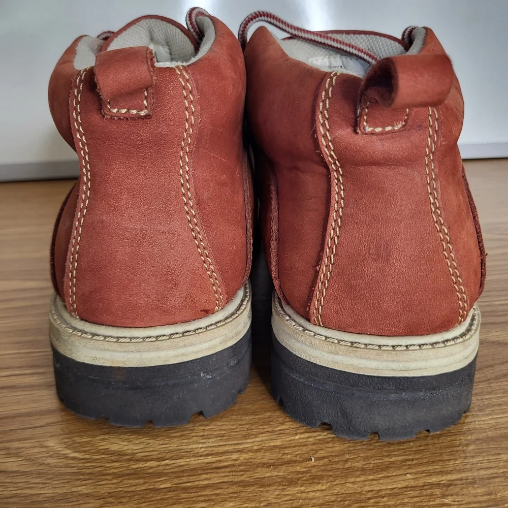 Colorado Men's Red Suede Lace-Up Work Boots Size 9